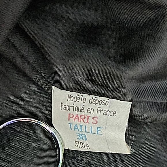 Sandro Blazer Women 38/M Gray Lined France Buttons LS Office Capsule VTG Classic - Picture 12 of 16